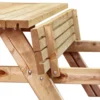 Picknicktafel Basis vuren gedroogd, bruin geïmpregneerd 180 x 163 x 76 cm - Afbeelding 2