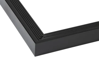 Blokhutaccessoires aluminium zwart Buitenhoek daktrim 4,5 x 4,5 x 50 cm