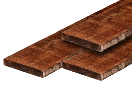 Hardhouten schothout, Angelim Vermelho, fijnbezaagd, 2 x 15 cm