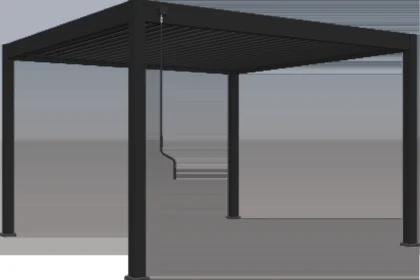 Aluminium overkapping Toronto vrijstaand | 360 x 400 x 255 cm