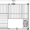 Binnensauna Family M | 196 x 159 cm - Afbeelding 2