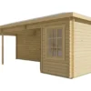Blokhut - Tuinhuis Bertil | schilddak | 44 mm | 300 x 300 x 292 cm | vuren - Afbeelding 2
