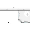 Blokhut - Tuinhuis Bertil | schilddak | 44 mm | 300 x 300 x 292 cm | vuren - Afbeelding 8