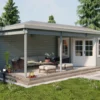 Blokhut - Tuinhuis Bertil | schilddak | 44 mm | 300 x 300 x 292 cm | vuren - Afbeelding 3