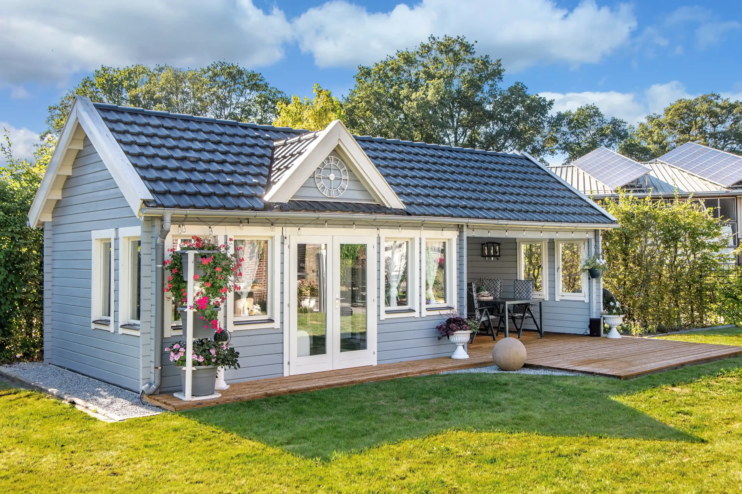 Blokhut - Tuinhuis Big Ben | zadeldak | 70 mm | 550 x 400 x 351 cm | vuren - Afbeelding 2