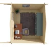 Blokhut - Tuinhuis Björn | zadeldak | 28 mm | 300 x 260 x 245 cm | vuren - Afbeelding 3