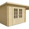 Blokhut - Tuinhuis Chappo | lessenaarsdak | 28 mm | 598 x 300 x 217 cm | vuren - Afbeelding 5
