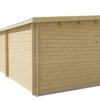 Blokhut - Tuinhuis Charlotta | lessenaarsdak | 28 mm | 700 x 300 x 217 cm | vuren - Afbeelding 4