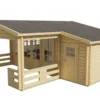 Blokhut - Tuinhuis Coventry | zadeldak | 58 mm | 590 x 340 x 263 cm | vuren - Afbeelding 6
