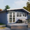 Blokhut - Tuinhuis Helle | zadeldak | 44 mm | 600 x 600 x 263 cm | vuren - Afbeelding 3