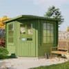 Blokhut - Tuinhuis Jos | puntdak | 28 mm | 250 x 250 x 242 cm | vuren - Afbeelding 5