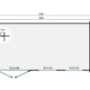 Blokhut - Tuinhuis Justine | zadeldak | 40 mm | 500 x 250 x 243 cm | vuren - Afbeelding 2