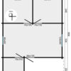 Blokhut - Tuinhuis Javea | zadeldak | 44 mm | 595 x 808 x 317 cm | vuren - Afbeelding 5