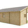 Blokhut - Tuinhuis Javea | zadeldak | 44 mm | 595 x 808 x 317 cm | vuren - Afbeelding 4