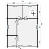 Blokhut - Tuinhuis Malaga | zadeldak | 44 mm | 595 x 808 x 317 cm | vuren - Afbeelding 6