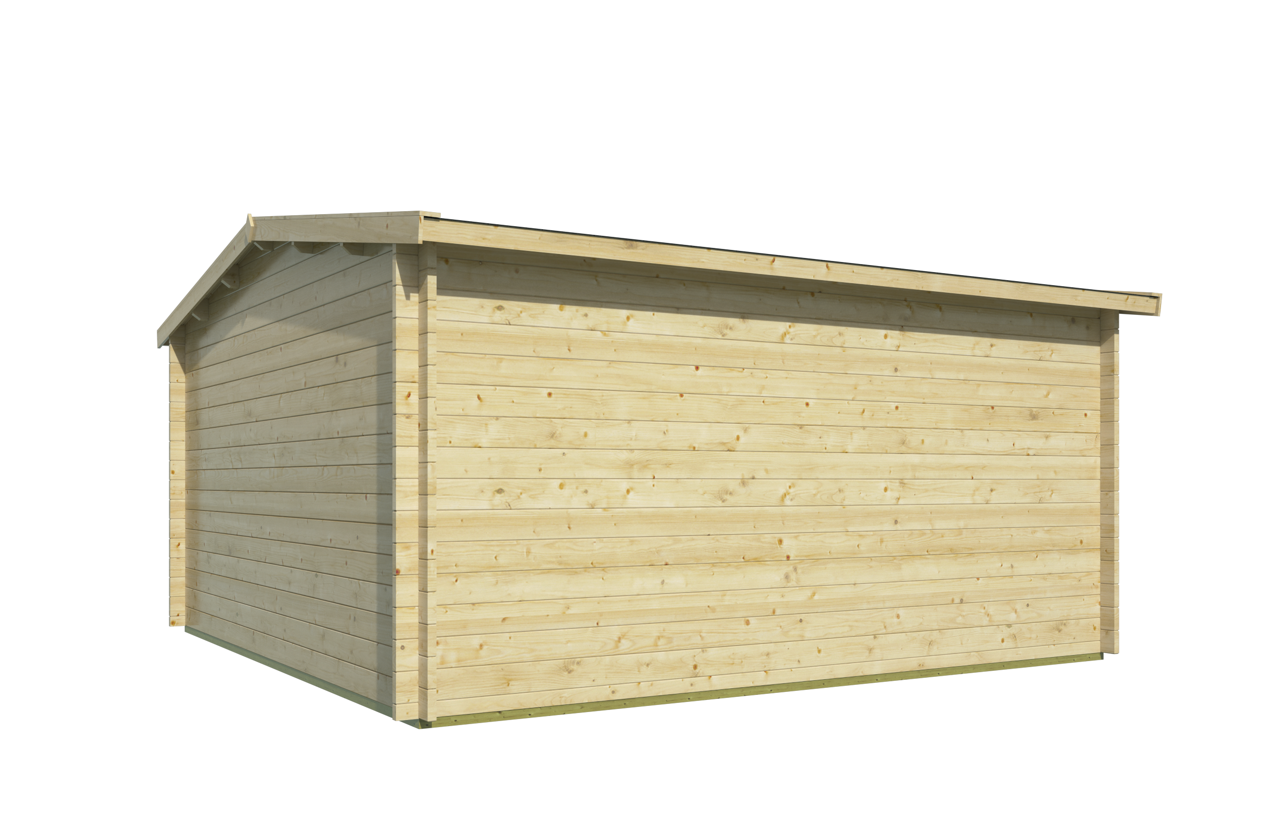 Blokhut - Tuinhuis Meaghan | zadeldak | 40 mm | 450 x 450 x 243 cm | vuren - Afbeelding 3