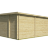 Blokhut - Tuinhuis Meg | lessenaarsdak | 44 mm | 595 x 400 x 249 cm | vuren - Afbeelding 2
