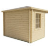 Blokhut - Tuinhuis Riina | puntdak | 58 mm | 306 x 306 x 254 cm | vuren | onbehandeld - Afbeelding 4