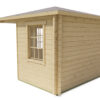 Blokhut - Tuinhuis Riina | puntdak | 58 mm | 306 x 306 x 254 cm | vuren | onbehandeld - Afbeelding 3
