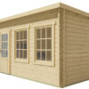 Blokhut - Tuinhuis Sadie | lessenaarsdak | 40 mm | 500 x 300 x 234 cm | vuren - Afbeelding 4