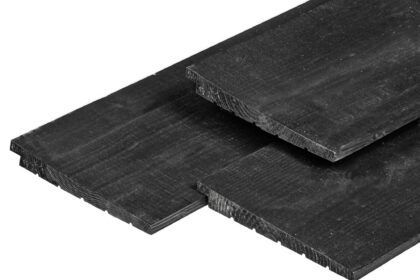 Douglas Zweeds rabat Eco ongedroogd, zwart geïmpregneerd 1,1/2,2 x 19,5 cm