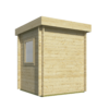 Blokhut - Tuinhuis Frankie | plat dak | 40 mm | 200 x 200 x 240 cm | vuren | onbehandeld - Afbeelding 3