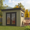 Blokhut - Tuinhuis Gadsby | plat dak | 40 mm | 300 x 250 x 240 cm | vuren | onbehandeld - Afbeelding 5