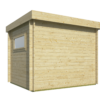 Blokhut - Tuinhuis Gadsby | plat dak | 40 mm | 300 x 250 x 240 cm | vuren | onbehandeld - Afbeelding 2