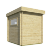Blokhut - Tuinhuis Samuel | plat dak | 40 mm | 200 x 250 x 240 cm | vuren | onbehandeld - Afbeelding 3