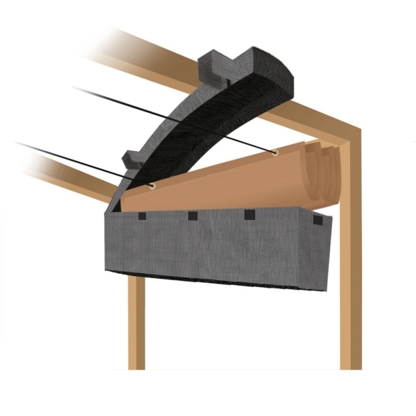 Beschermhoes harmonicadoeken, 370 cm - Afbeelding 2