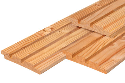 Douglas tripleprofiel, gedroogd 1,9 x 13,0 cm