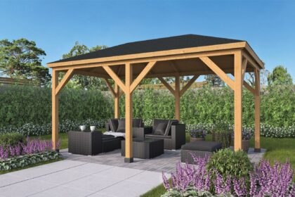 Prieel Samos douglas gedroogd 490 x 290 x 290 cm