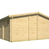 Blokhut - Tuinhuis Jackson | zadeldak | 70 mm | 595 x 595 x 277 cm | vuren - Afbeelding 5